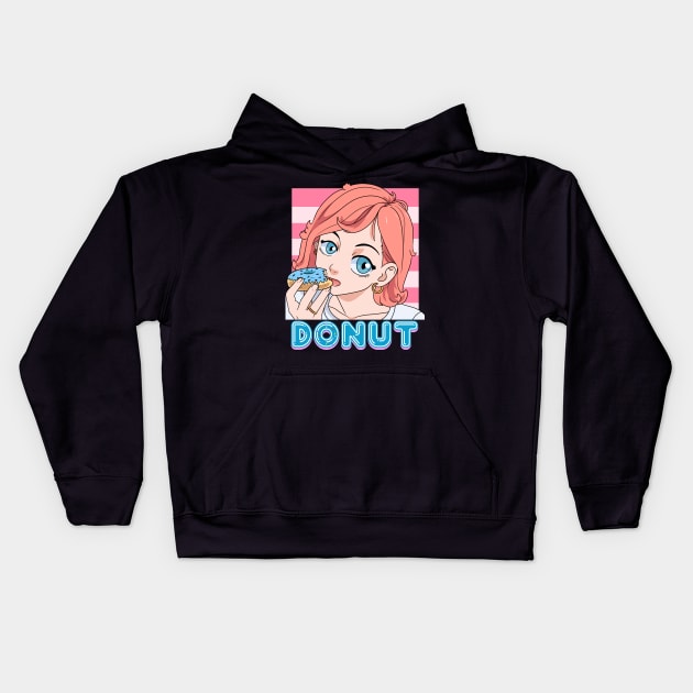 National Donut Day Doughnut Lover Kids Hoodie by Noseking